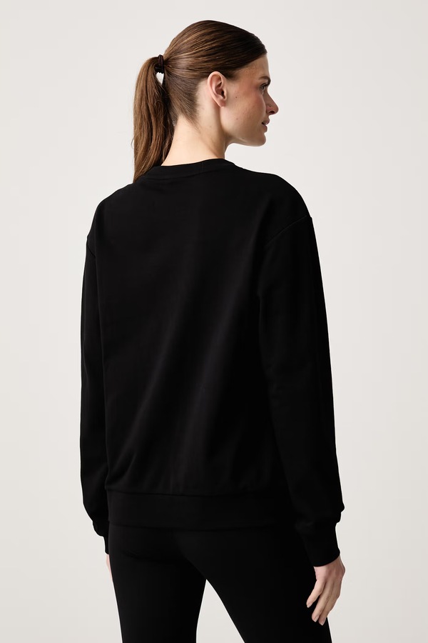 Кофта женская с хлопком EA7 Emporio Armani цвет черный фото 2