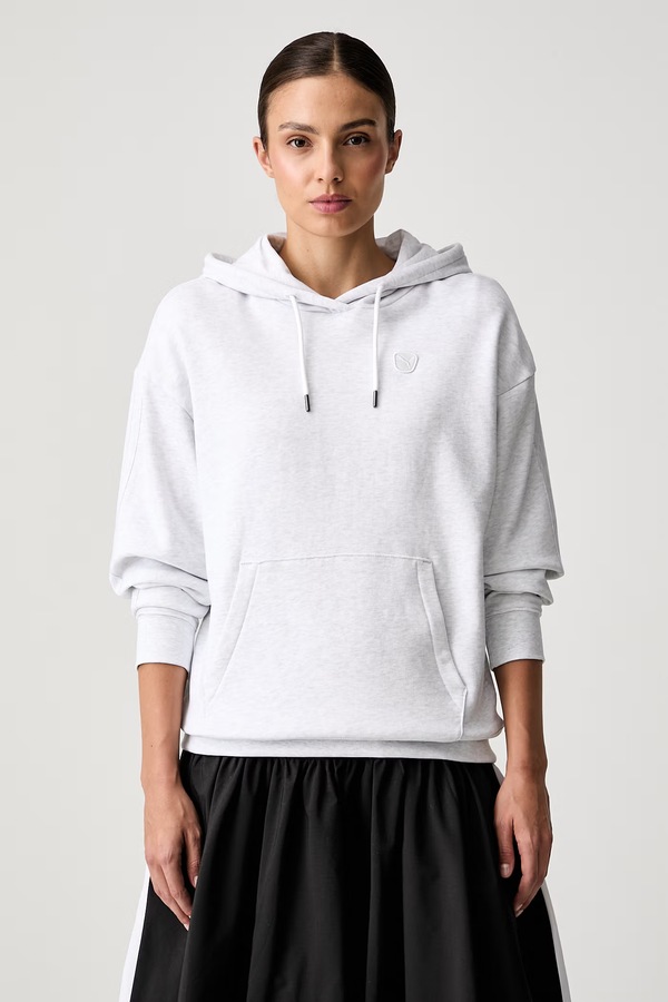 Кофта з капюшоном жіноча бавовняна Puma Essentials Elevated колір сірий