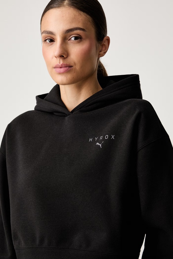 Кофта з капюшоном жіноча з бавовною Puma HER колір чорний фото 4