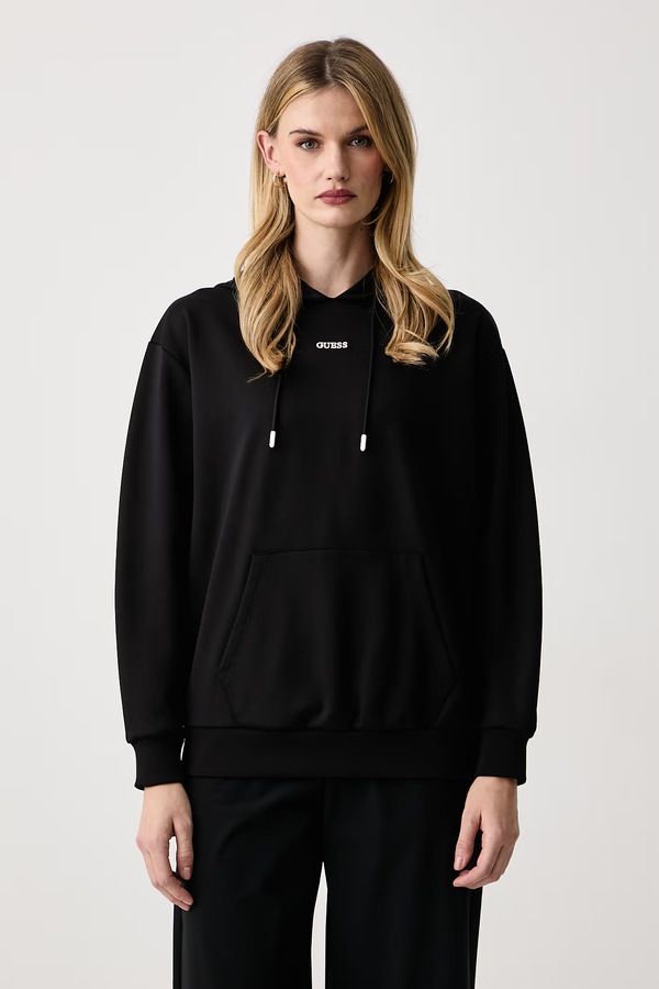 Кофта з капюшоном жіноча Guess FABRIZIA колір чорний фото 3