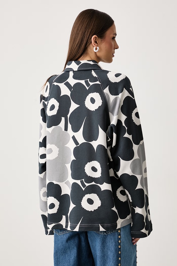 Кофта жіноча бавовняна Marimekko колір сірий фото 3