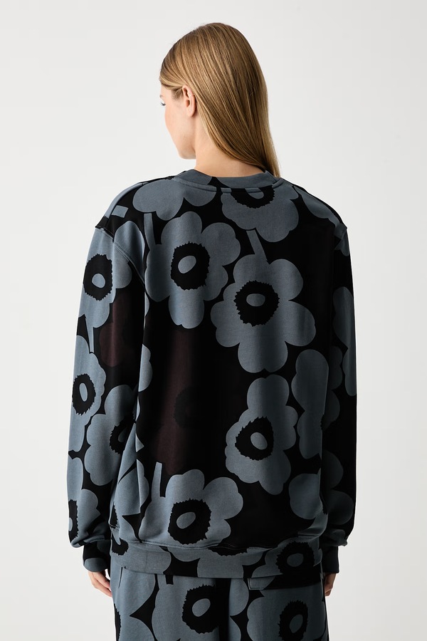 Кофта жіноча бавовняна Marimekko колір чорний фото 3