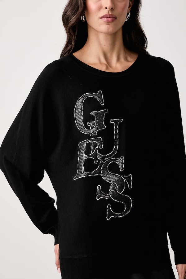Светр жіночий з віскозою Guess ESMERALDA колір чорний фото 4