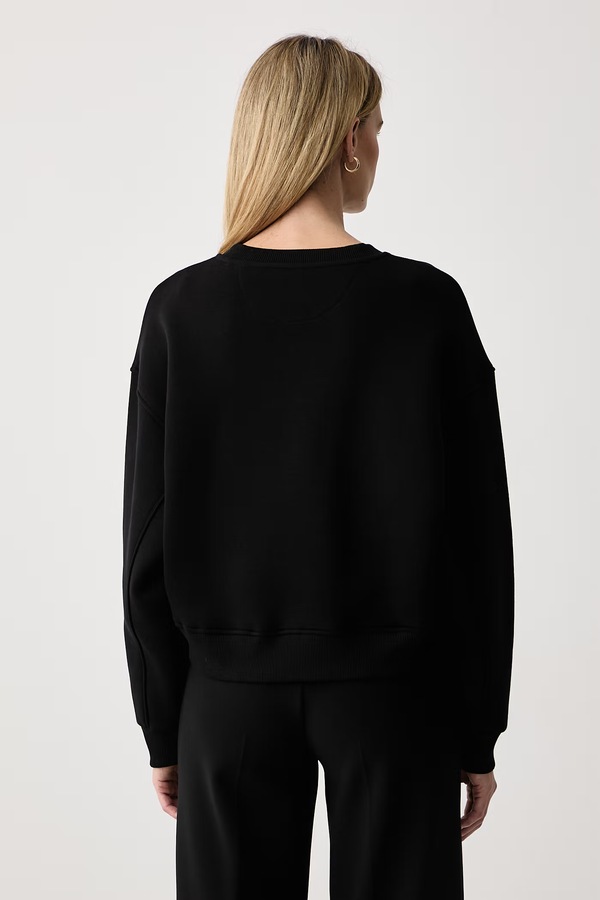 Кофта жіноча з бавовною Guess колір чорний фото 3
