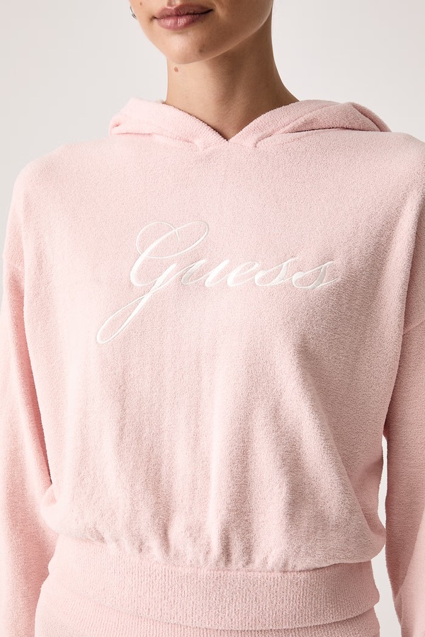 Кофта loungwear жіноча Guess ARIA колір рожевий фото 4