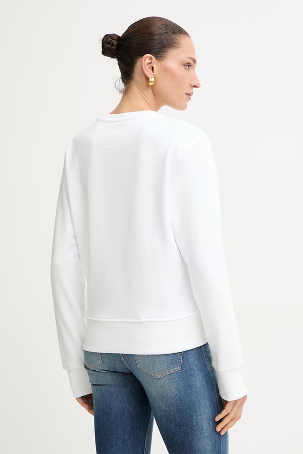 Кофта жіноча з бавовною Guess колір білий фото 2