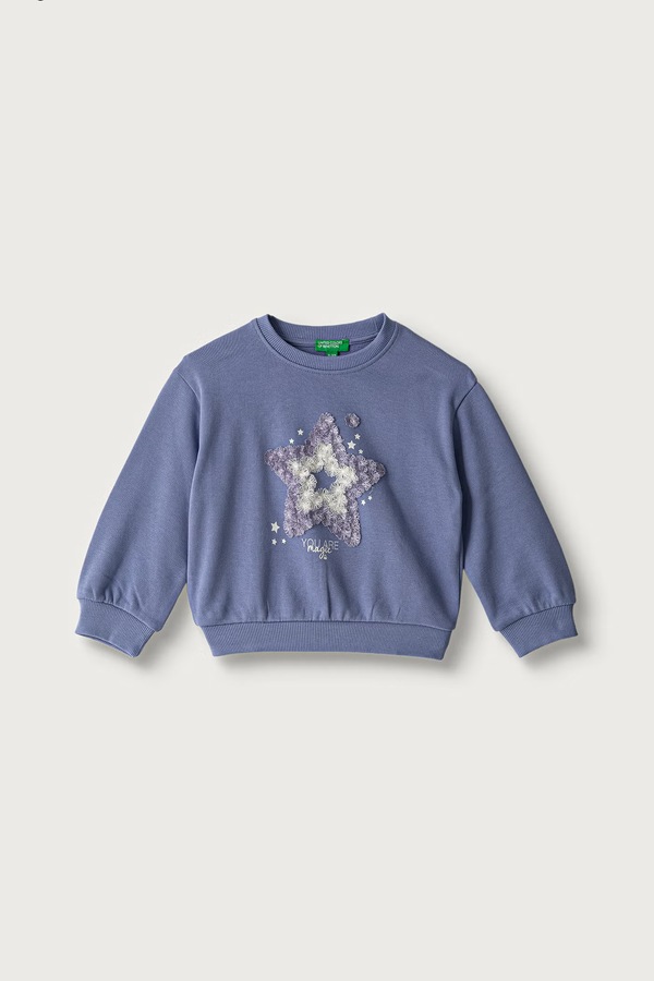 Кофта дитяча бавовняна United Colors of Benetton колір фіолетовий
