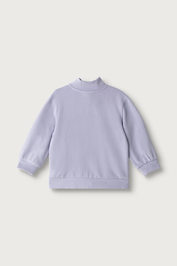 Кофта на застежке детская хлопковая United Colors of Benetton цвет фиолетовый