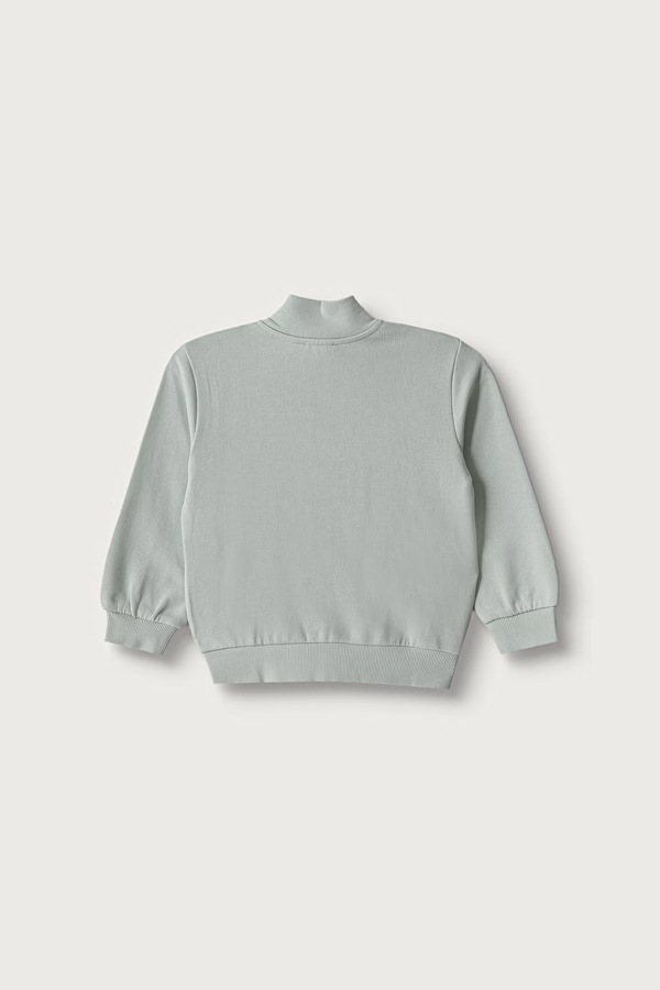 Кофта на застібці дитяча бавовняна United Colors of Benetton колір зелений