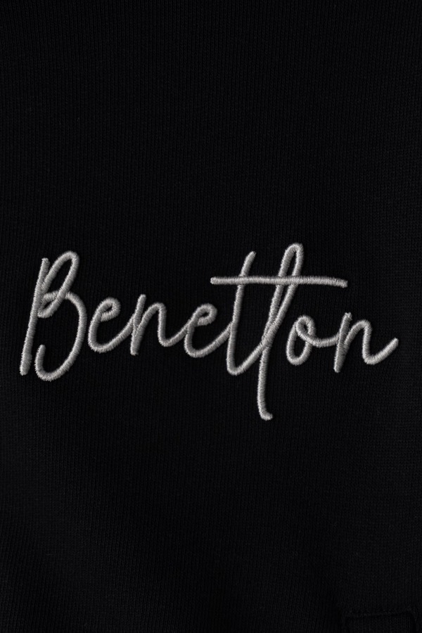 Кофта на застібці з капюшоном дитяча бавовняна United Colors of Benetton колір сірий фото 2