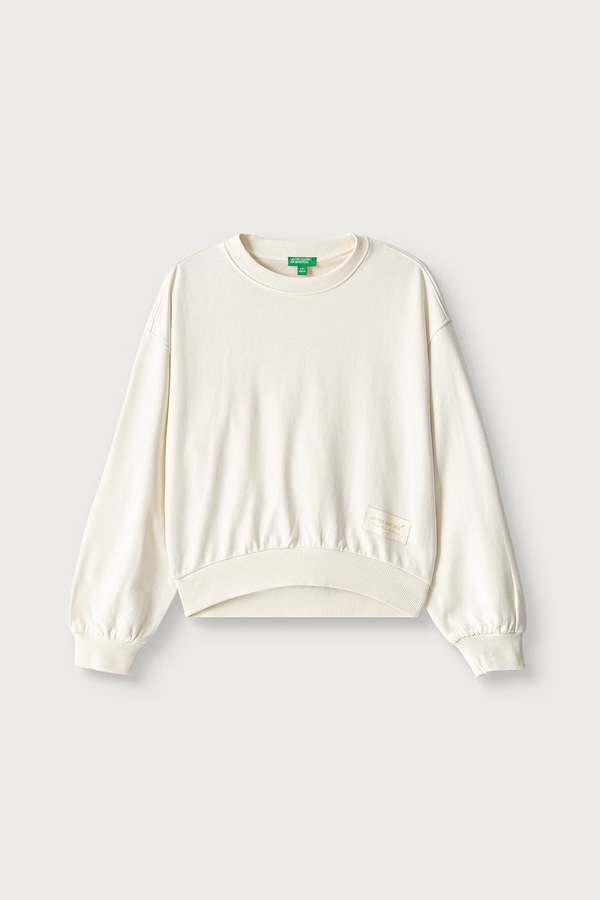 Кофта дитяча бавовняна United Colors of Benetton колір бежевий