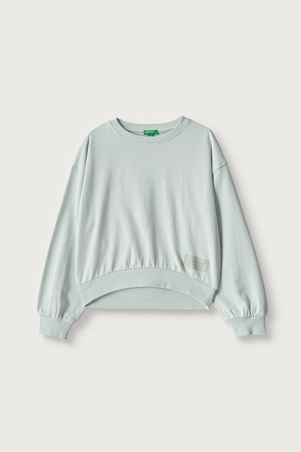 Кофта дитяча бавовняна United Colors of Benetton колір зелений