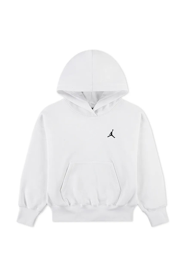 Кофта з капюшоном дитяча з бавовною Jordan колір білий