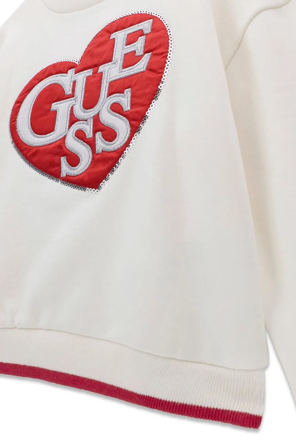 Кофта дитяча бавовняна Guess колір бежевий фото 3