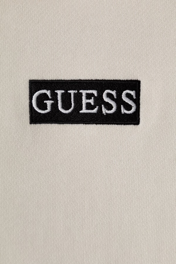 Кофта с капюшоном детская хлопковая Guess цвет бежевый фото 2
