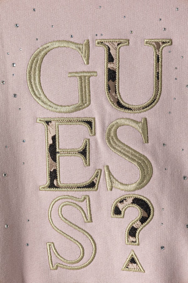 Кофта дитяча бавовняна Guess колір рожевий фото 2