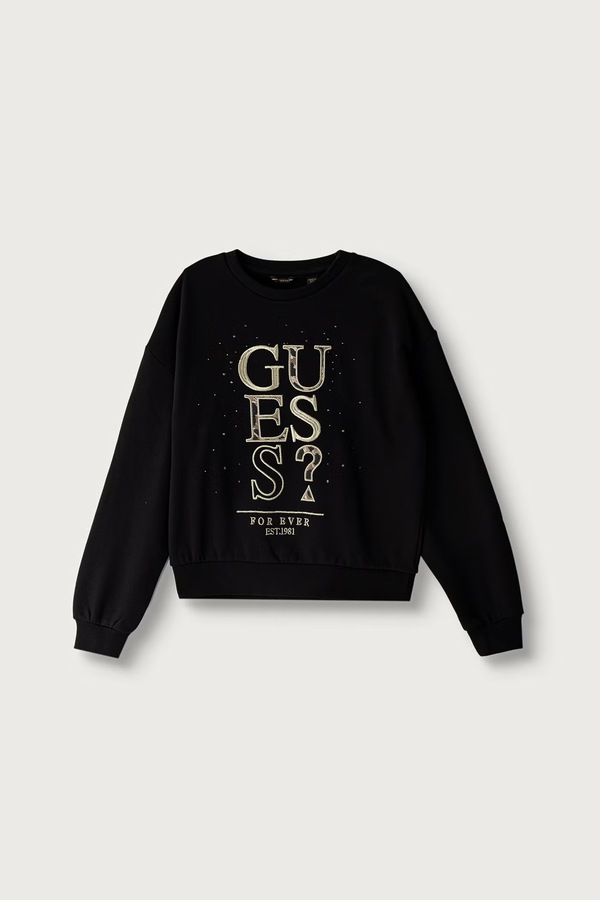 Кофта дитяча бавовняна Guess колір чорний