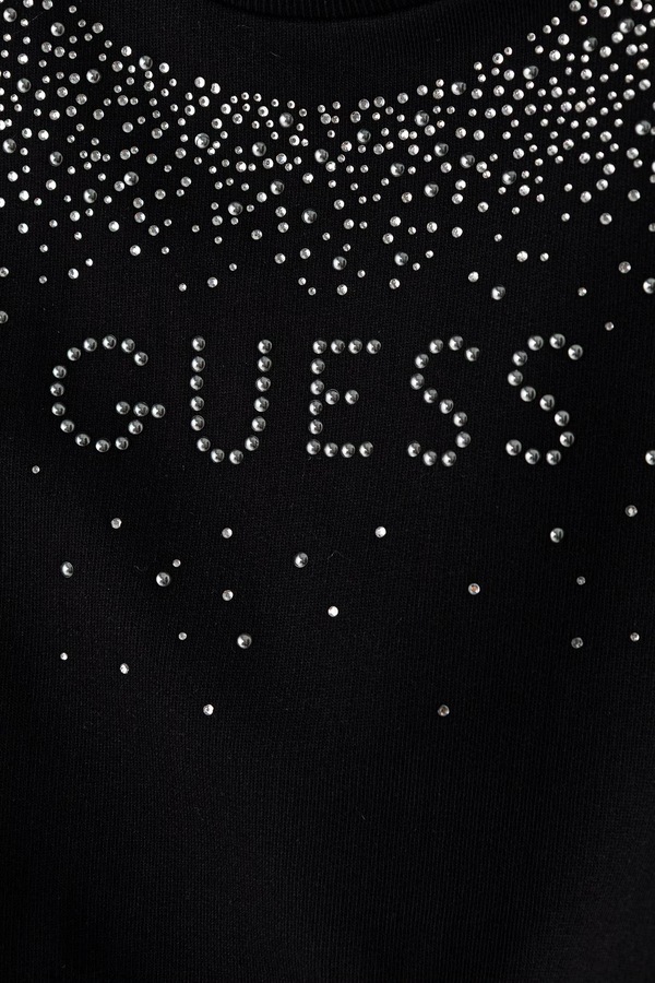 Кофта детская хлопковая Guess цвет черный фото 2