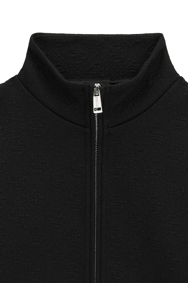 Кофта на застібці дитяча Guess колір чорний фото 3