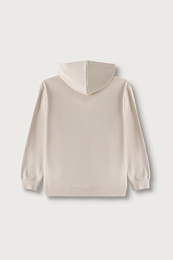 Кофта с капюшоном детская с хлопком Puma ESS TAPE Relaxed Hoodie цвет бежевый