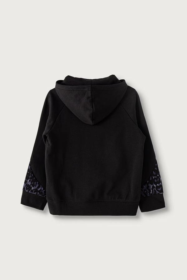 Кофта з капюшоном дитяча з бавовною Puma SPORT ANIMAL Hoodie колір чорний