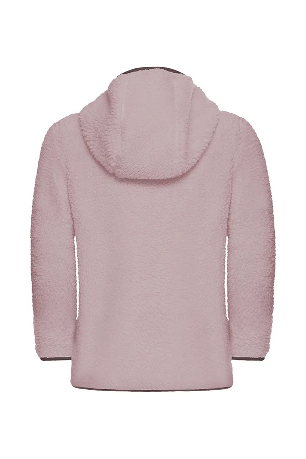 Кофта на застібці з капюшоном дитяча флісова Jack Wolfskin ICE CURL колір рожевий фото 2