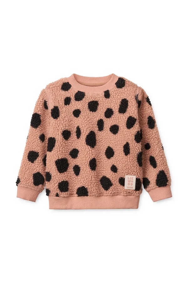 Кофта дитяча Liewood Ridley Printed Pile Sweatshirt колір рожевий фото 2