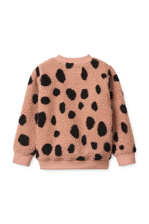 Кофта дитяча Liewood Ridley Printed Pile Sweatshirt колір рожевий фото 3