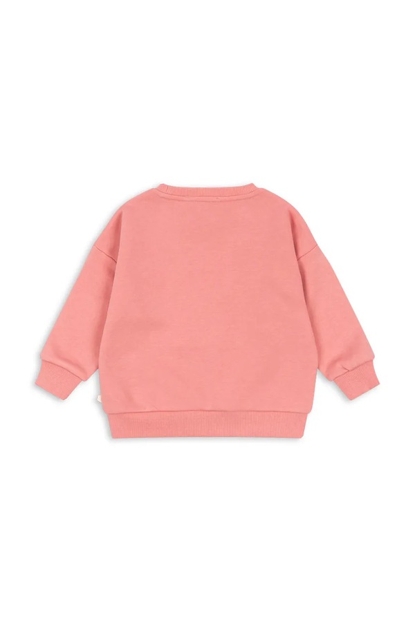 Кофта дитяча з бавовною Konges Sløjd LOU SEQUIN SWEAT SHIRT GOTS колір рожевий фото 2