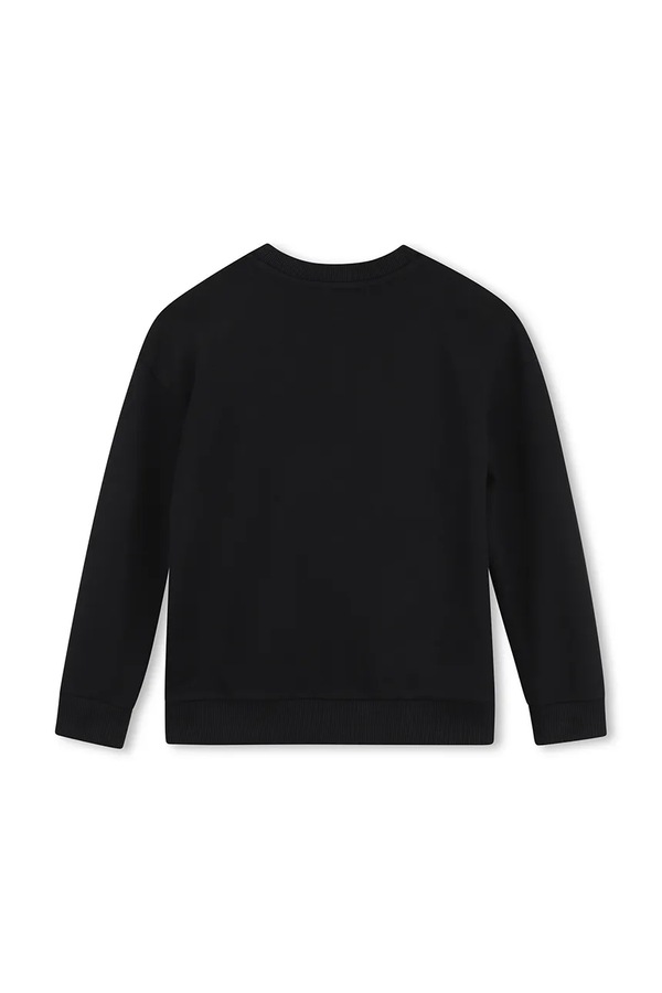 Кофта з капюшоном дитяча бавовняна MARC JACOBS колір чорний
