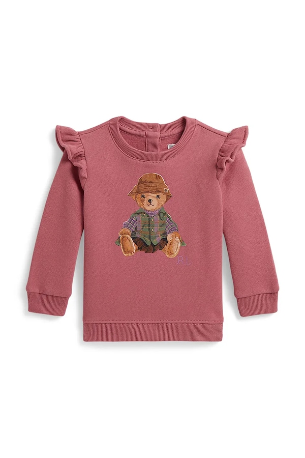 Кофта детская с хлопком Polo Ralph Lauren цвет розовый