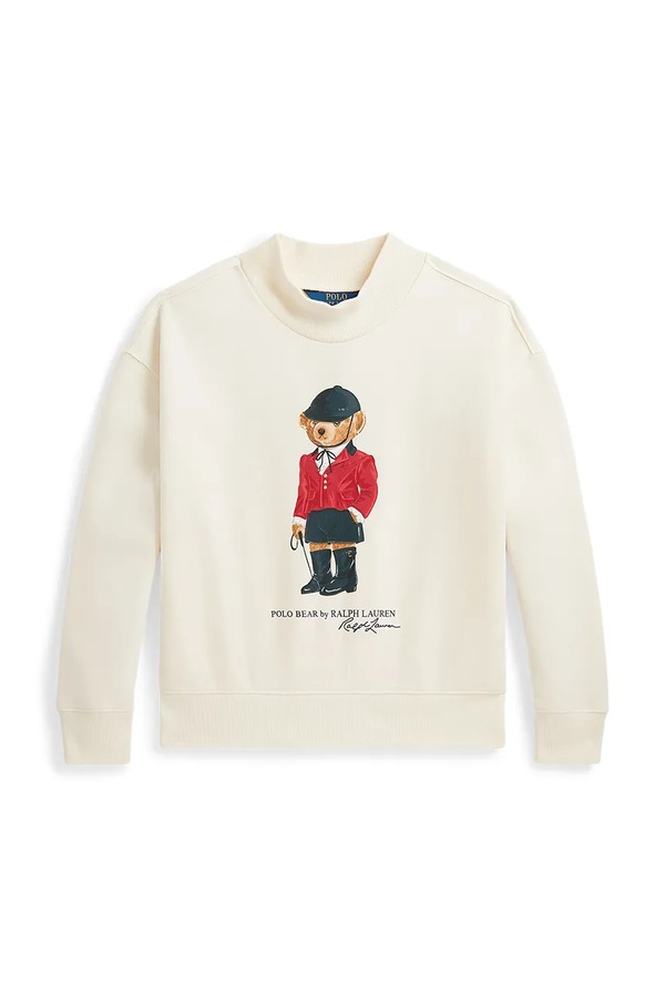 Кофта детская с хлопком Polo Ralph Lauren цвет бежевый