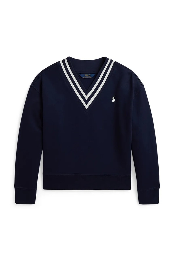 Кофта дитяча з бавовною Polo Ralph Lauren колір темно-синій