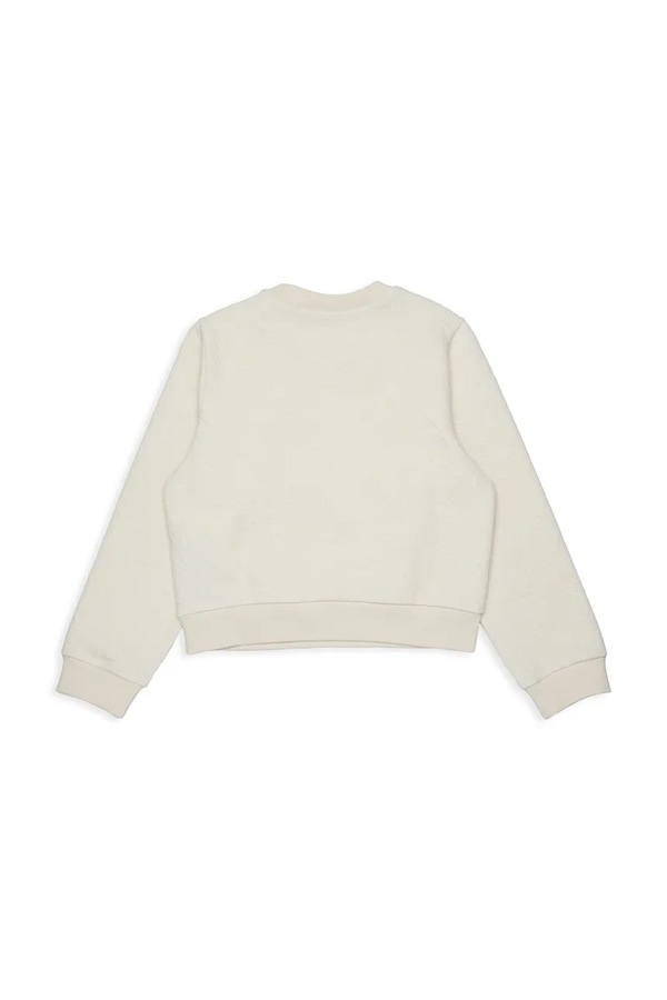 Кофта дитяча з бавовною Max&Co. MAXS26F SWEAT-SHIRT колір бежевий