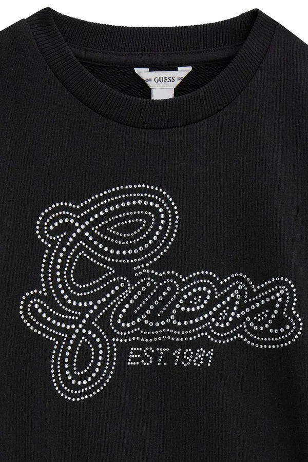 Кофта дитяча бавовняна Guess колір чорний фото 2