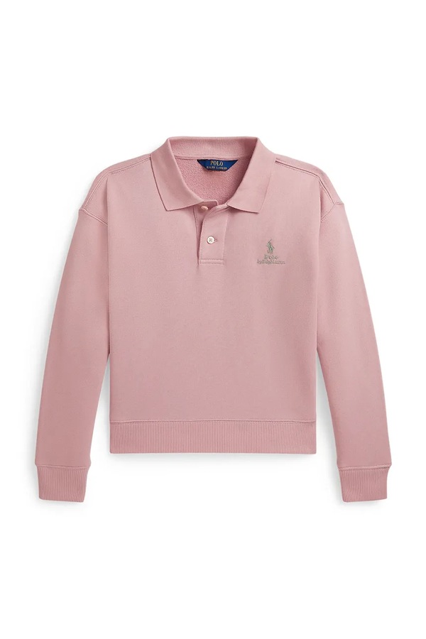 Кофта дитяча з бавовною Polo Ralph Lauren колір рожевий фото 2