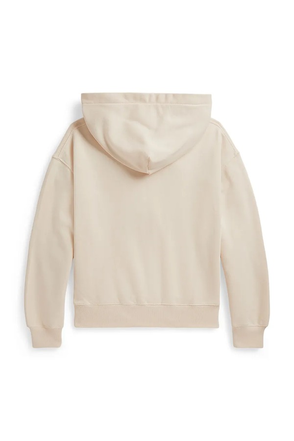 Кофта з капюшоном дитяча бавовняна Polo Ralph Lauren колір бежевий