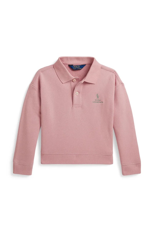 Кофта дитяча бавовняна Polo Ralph Lauren колір рожевий фото 2