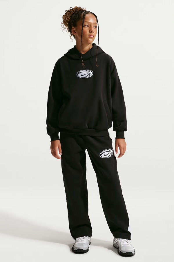 Кофта з капюшоном дитяча Nike колір чорний фото 2