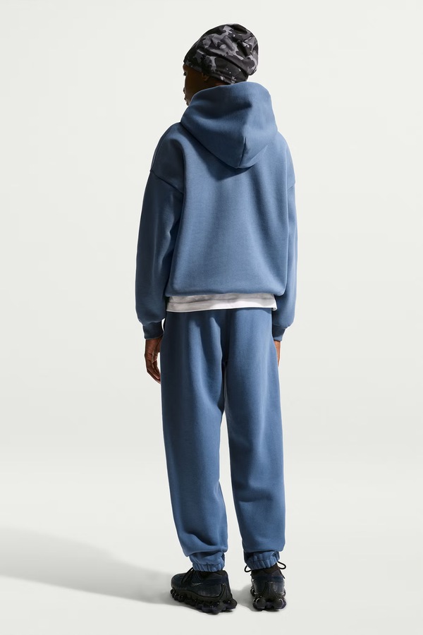 Кофта з капюшоном дитяча з бавовною Nike Sportswear Solo Swoosh колір блакитний фото 2