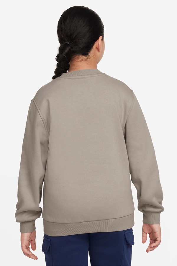 Кофта дитяча з бавовною Nike Sportswear Club Fleece колір бежевий фото 2