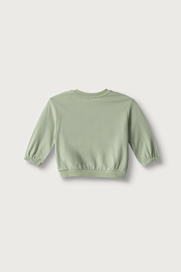 Кофта для немовлят з бавовною United Colors of Benetton колір зелений