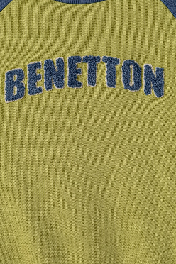 Кофта дитяча бавовняна United Colors of Benetton колір зелений фото 2