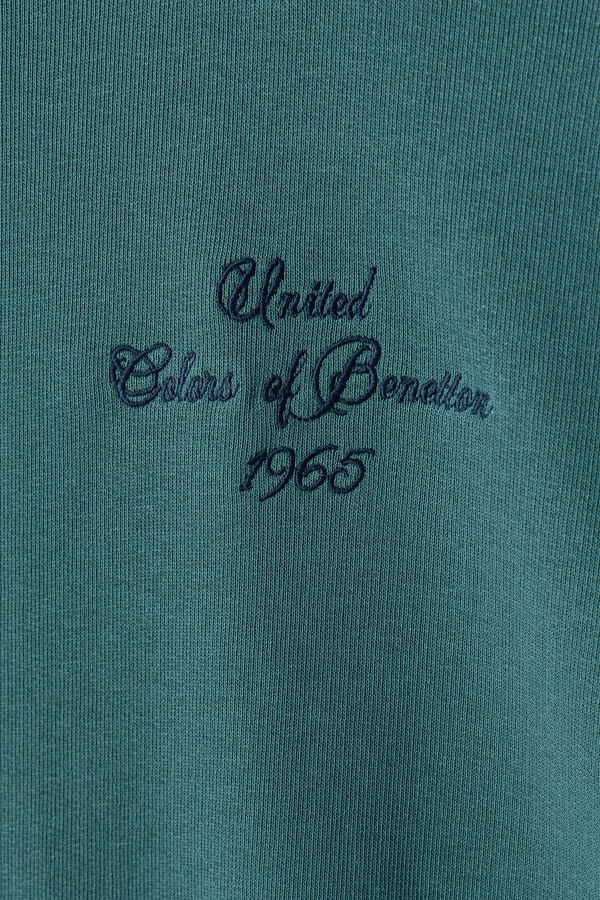 Кофта дитяча бавовняна United Colors of Benetton колір бірюзовий фото 2