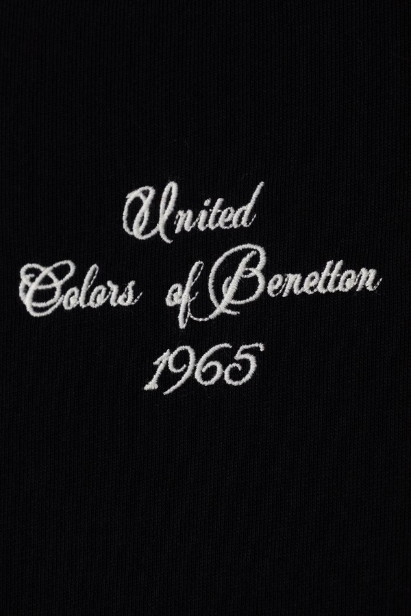 Кофта дитяча бавовняна United Colors of Benetton колір чорний фото 2