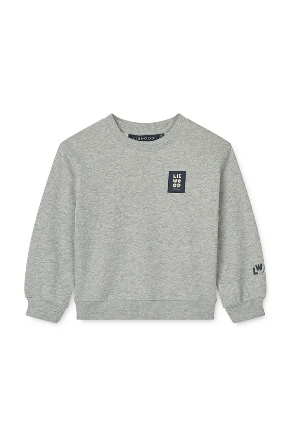 Кофта детская хлопковая Liewood Ridley Sweatshirt цвет серый