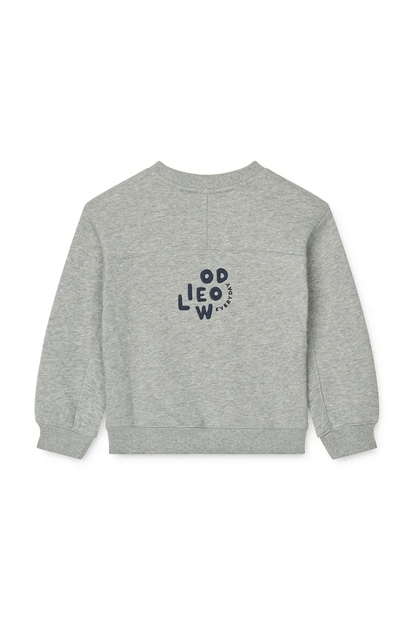 Кофта детская хлопковая Liewood Ridley Sweatshirt цвет серый фото 2