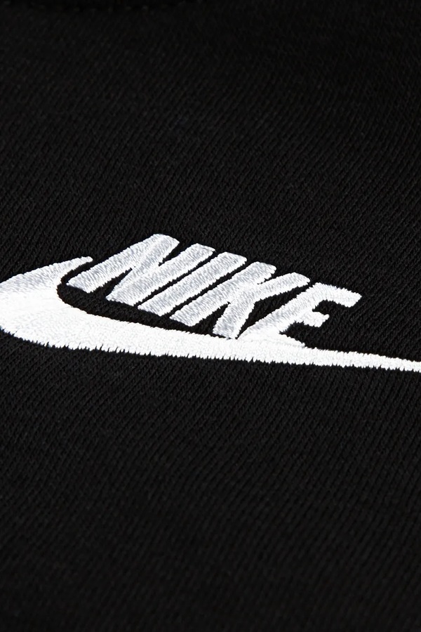 Кофта з капюшоном дитяча з бавовною Nike колір чорний фото 3