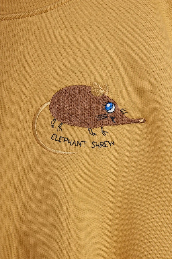 Кофта дитяча бавовняна Mini Rodini Elephant колір коричневий фото 3