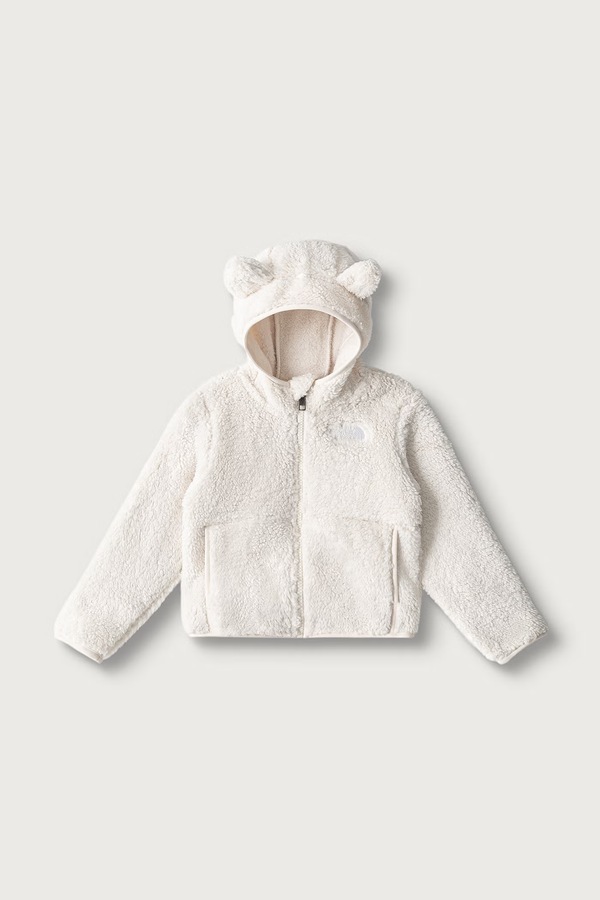 Кофта на застібці з капюшоном дитяча флісова The North Face KID CAMPSHIRE F/Z HOODIE колір бежевий